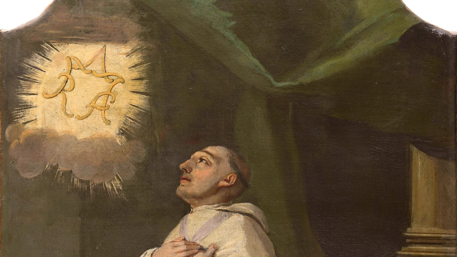 Idealisierte Darstellung Bernhards von Clairvaux (Molitor, ~1761)