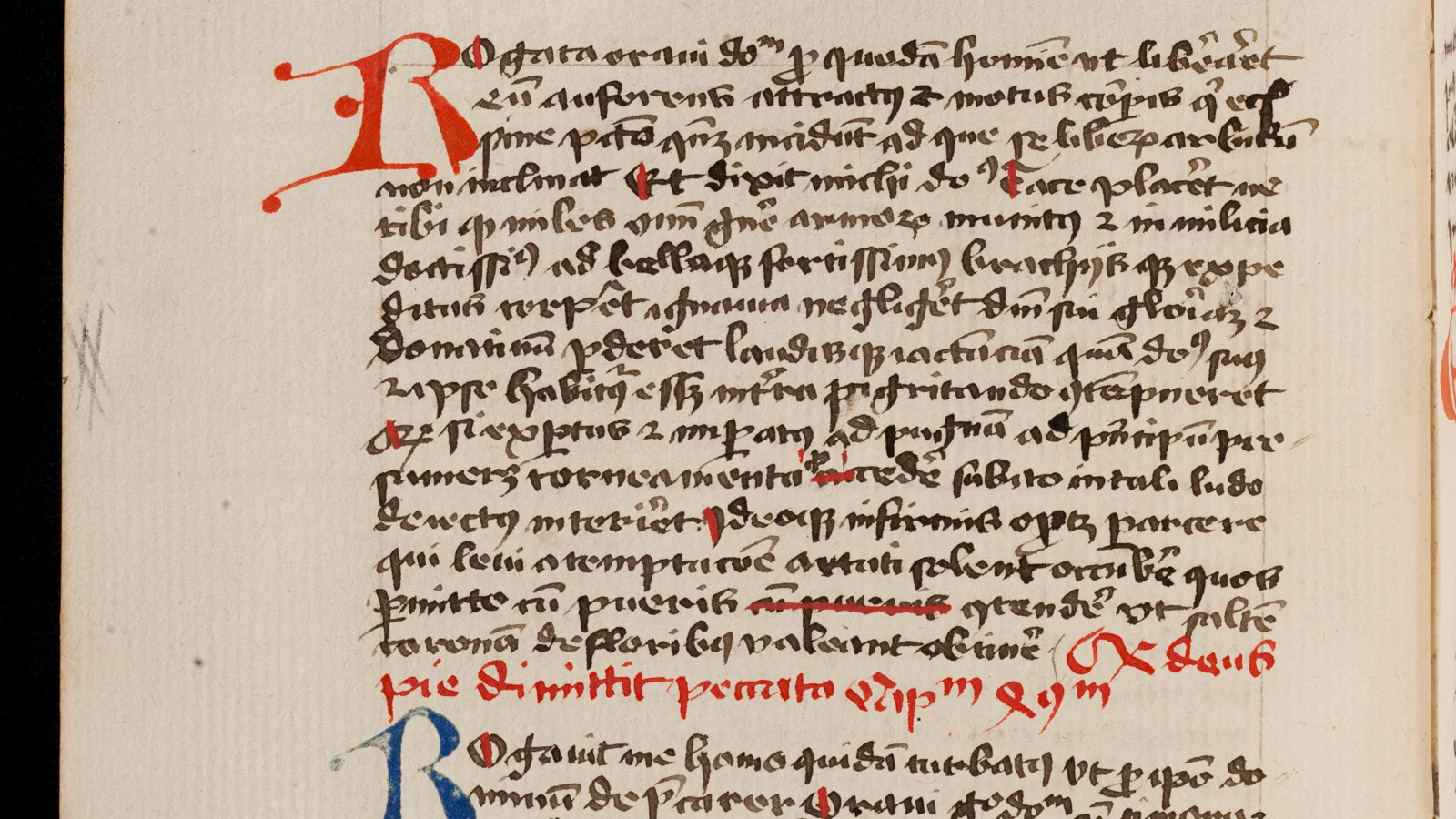 Handschriftliche Seite zu Mechthilds Lux divinitatis