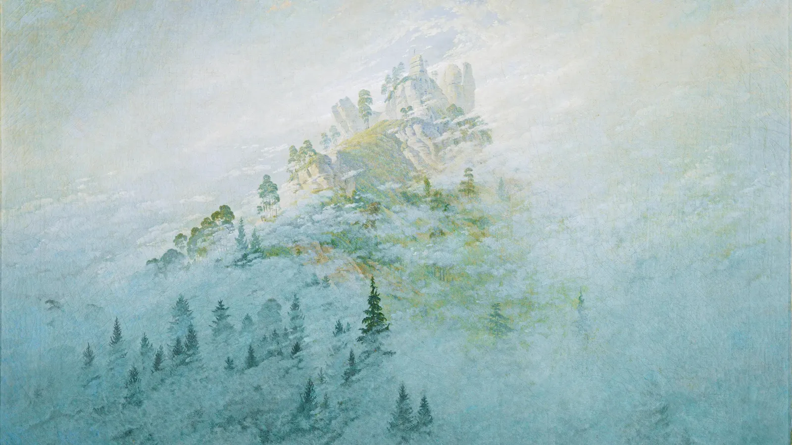 Morgennebel in den Bergen