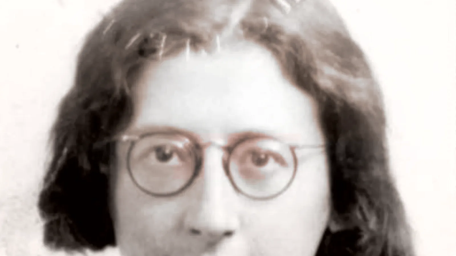 Historische Porträtfotografie Simone Weil, digital koloriert