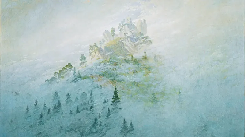 Morgennebel in den Bergen